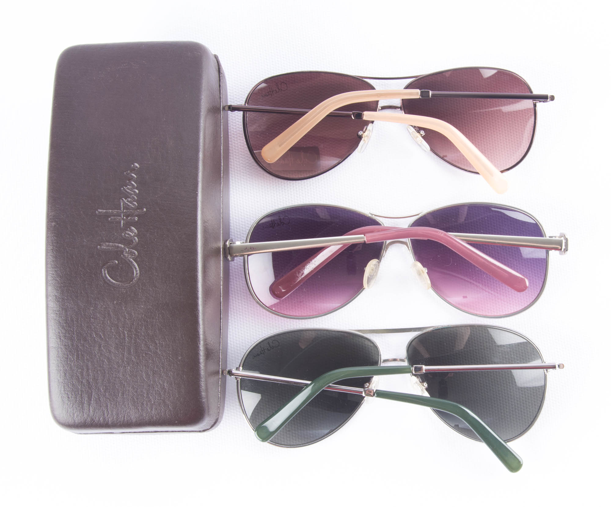 Three Pairs of Cole Haan Aviator Sunglasses