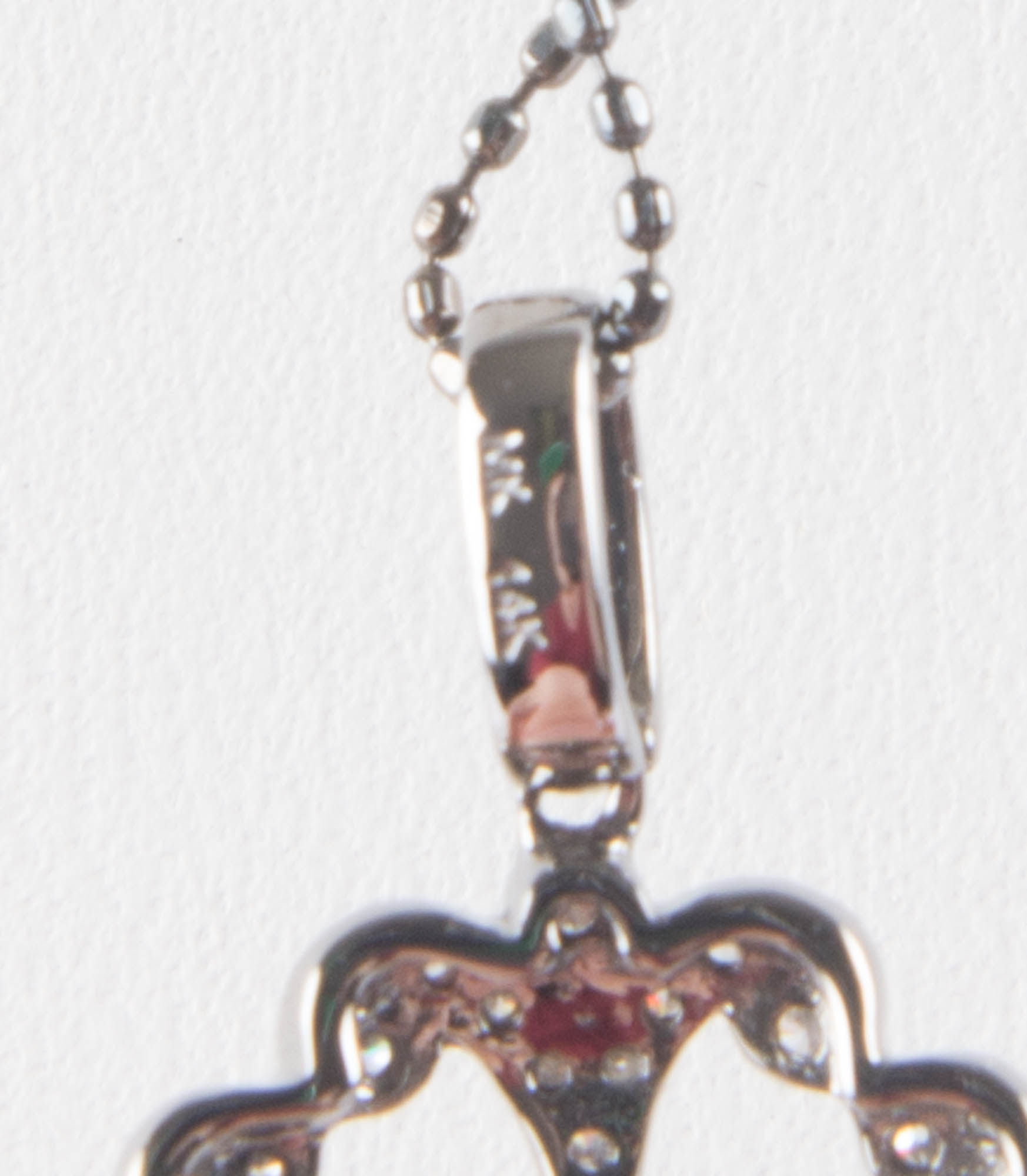 Diamond Clover Key Necklace