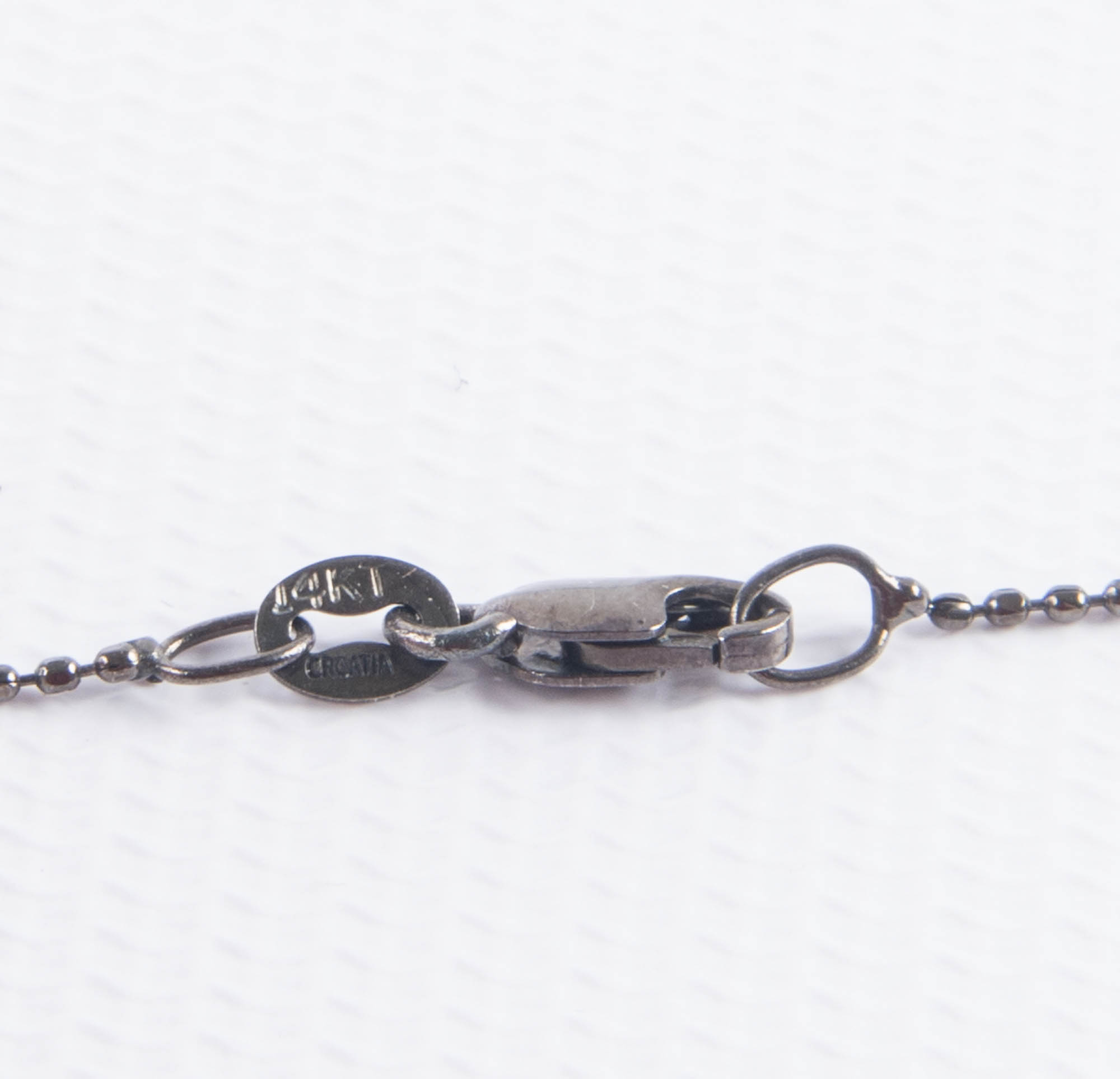 Diamond Clover Key Necklace