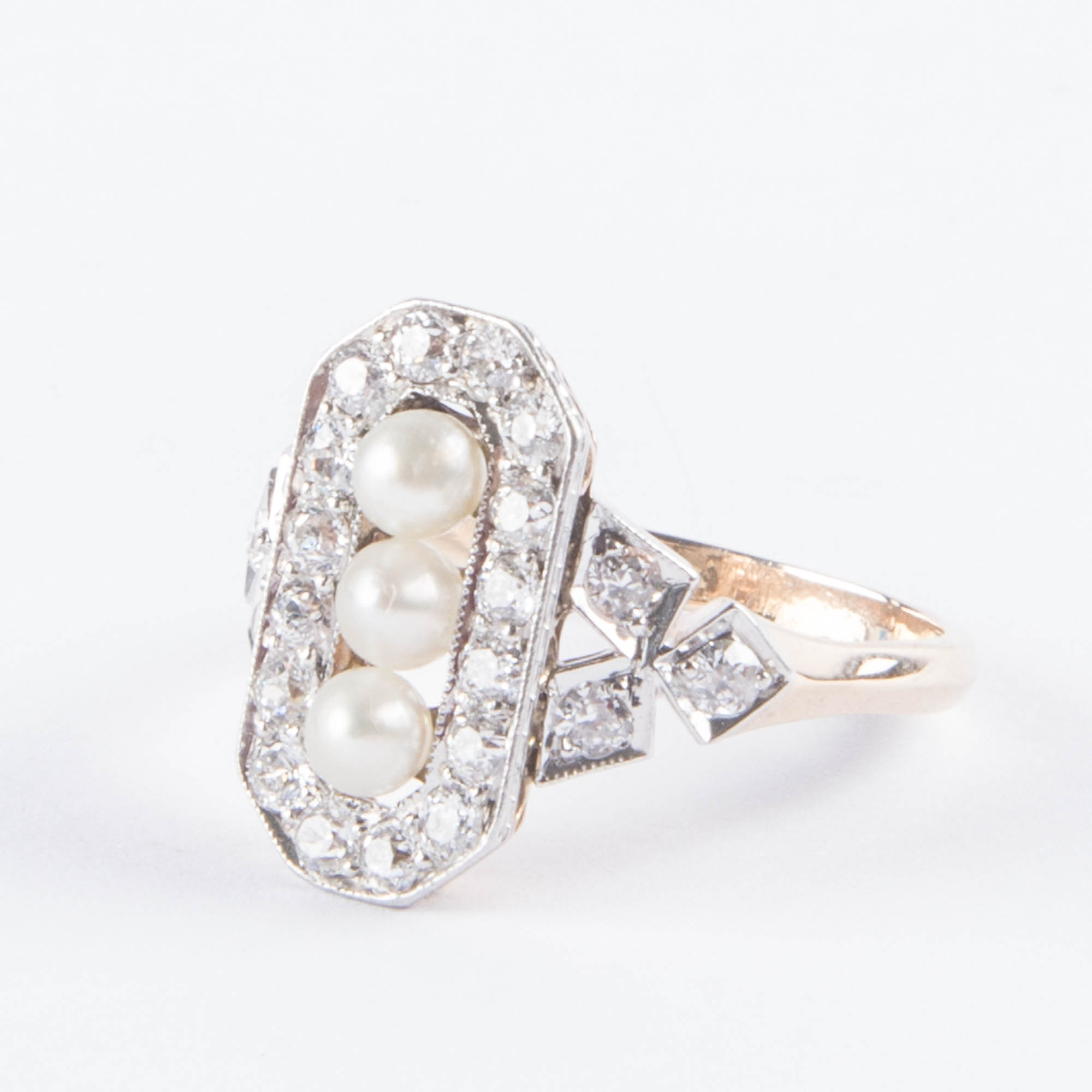 Pearl and Diamond Ring