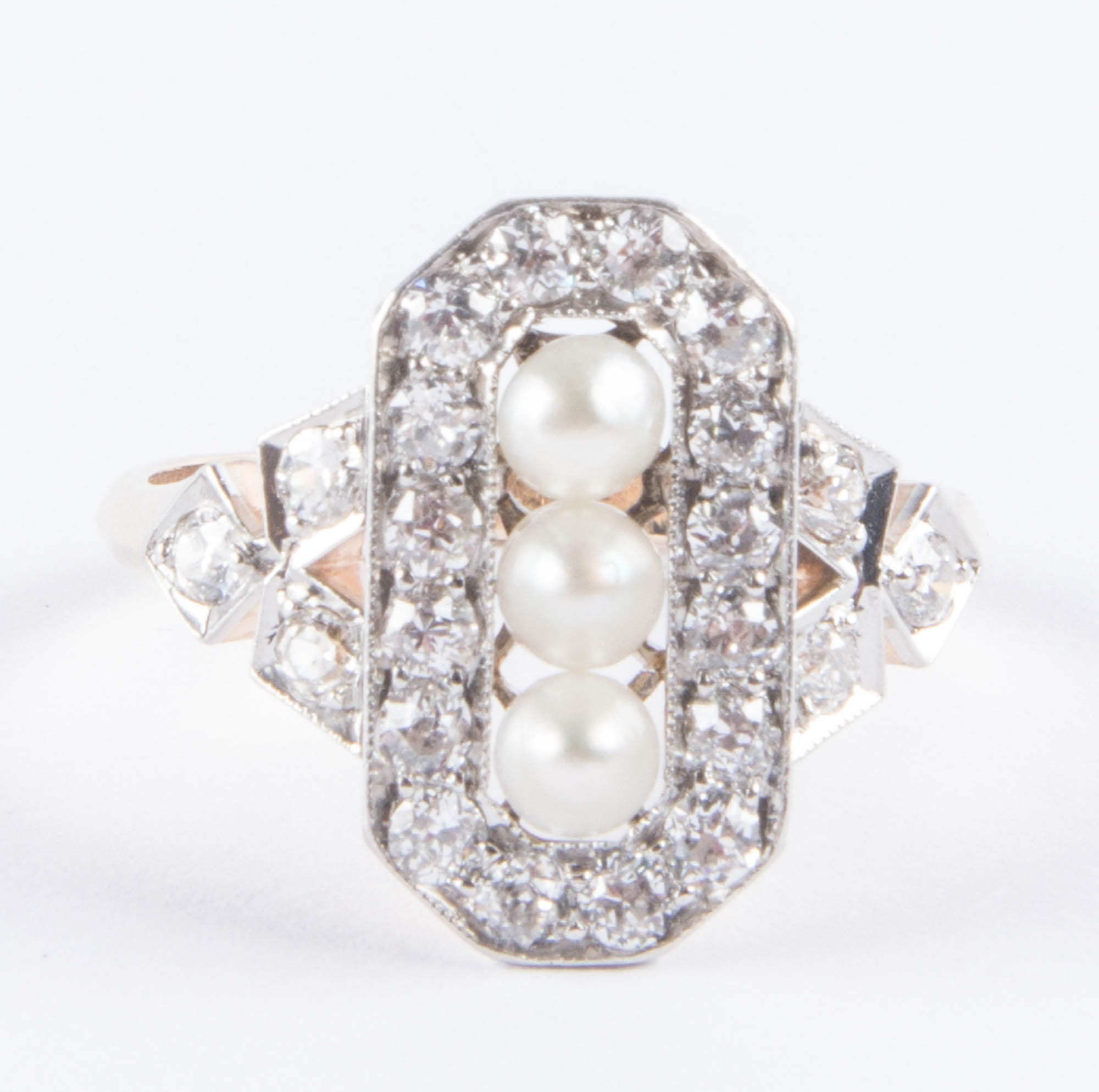 Pearl and Diamond Ring