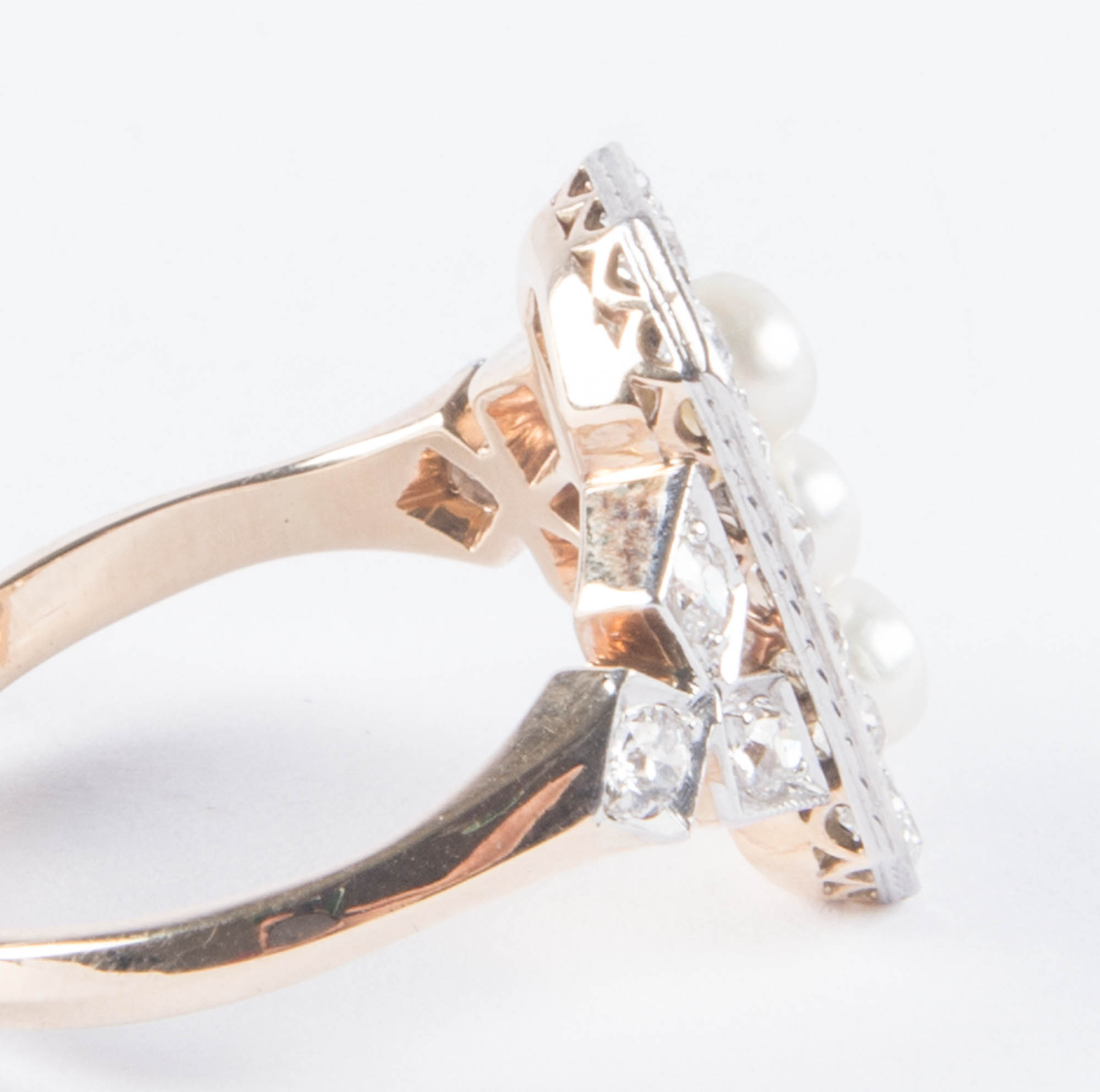 Pearl and Diamond Ring