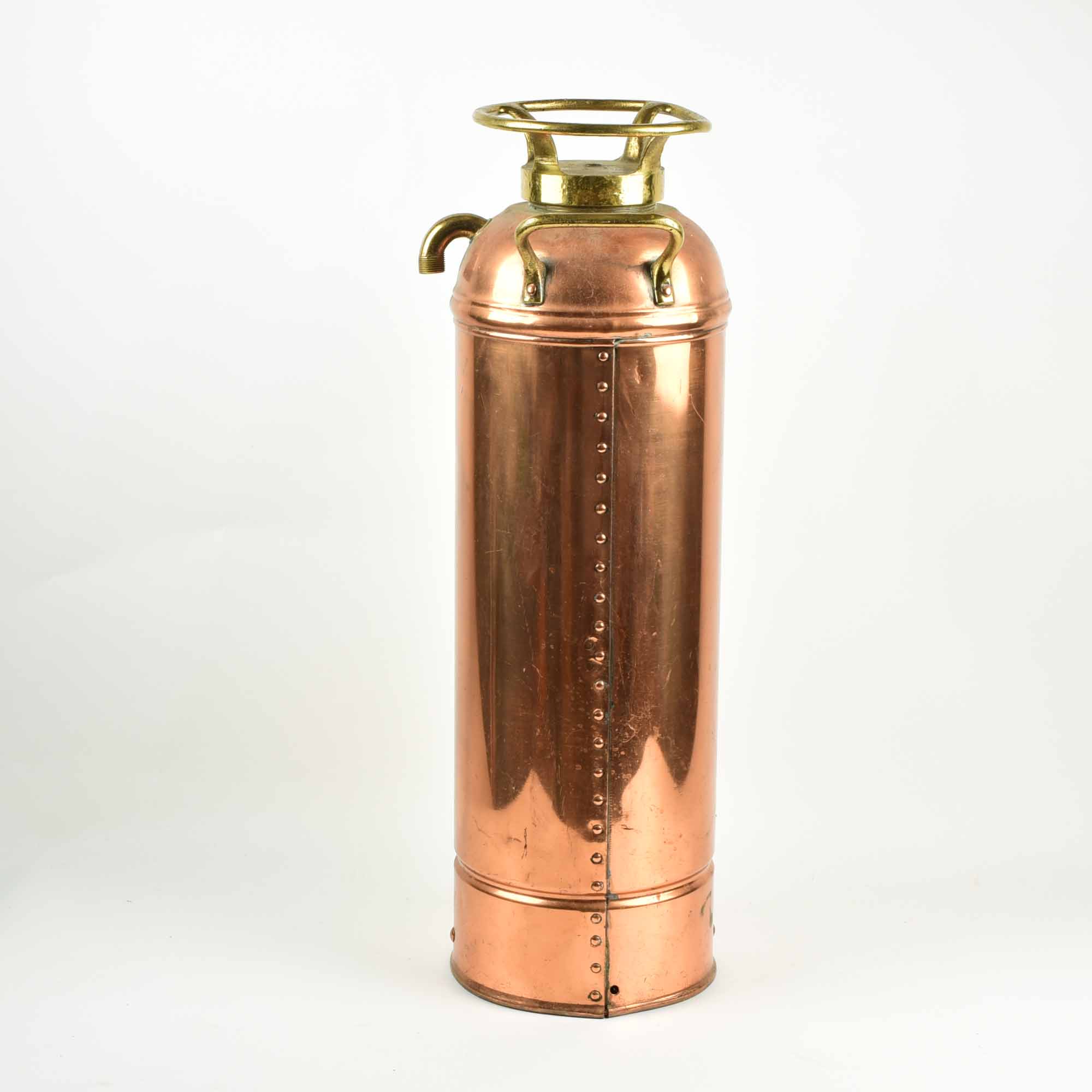 Vintage Copper Fire Extinguisher Lamp Base