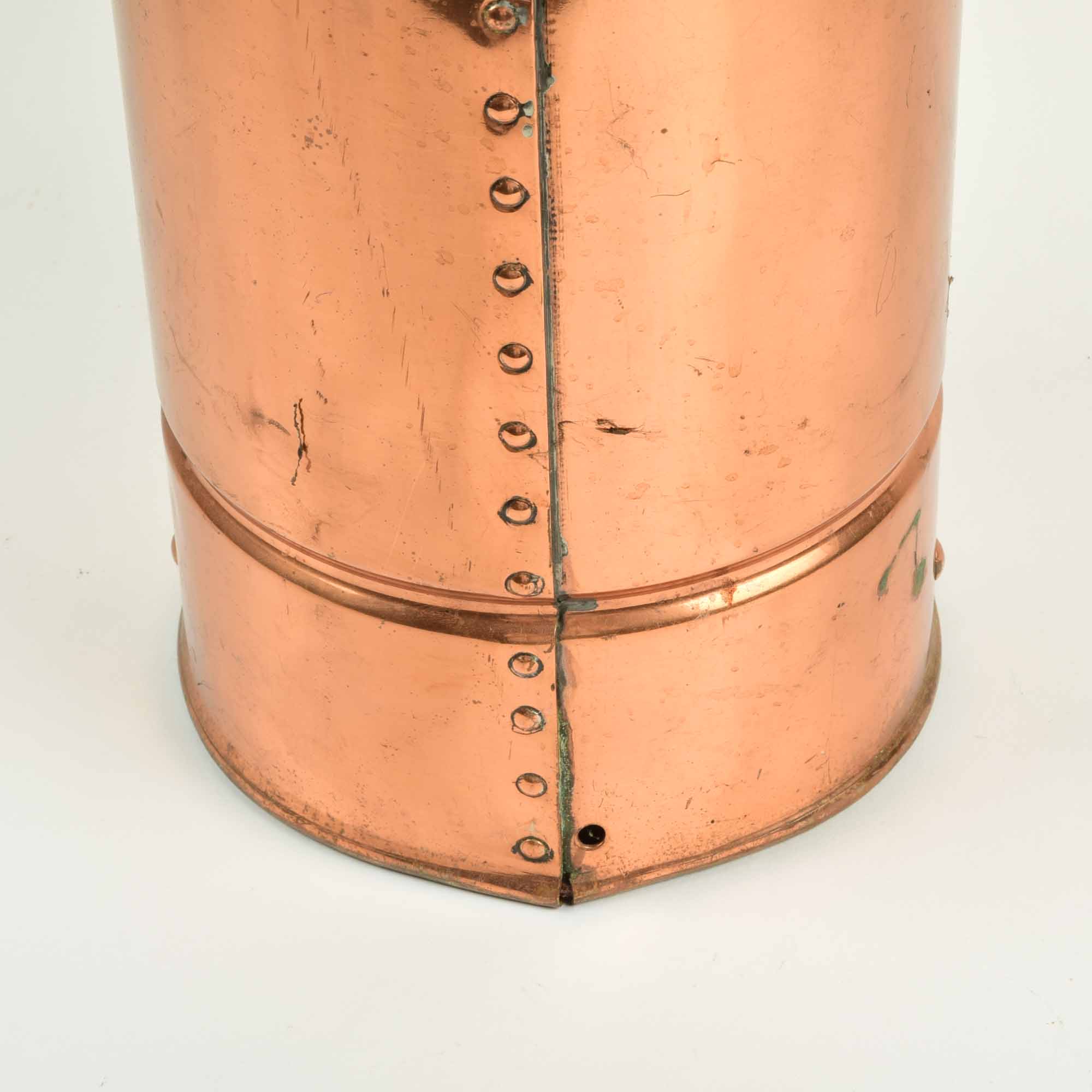 Vintage Copper Fire Extinguisher Lamp Base