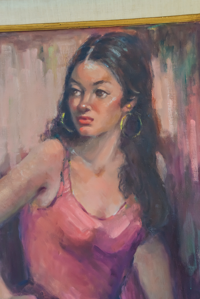 Lillian Rhodes Oil Painting of a Spanish Woman