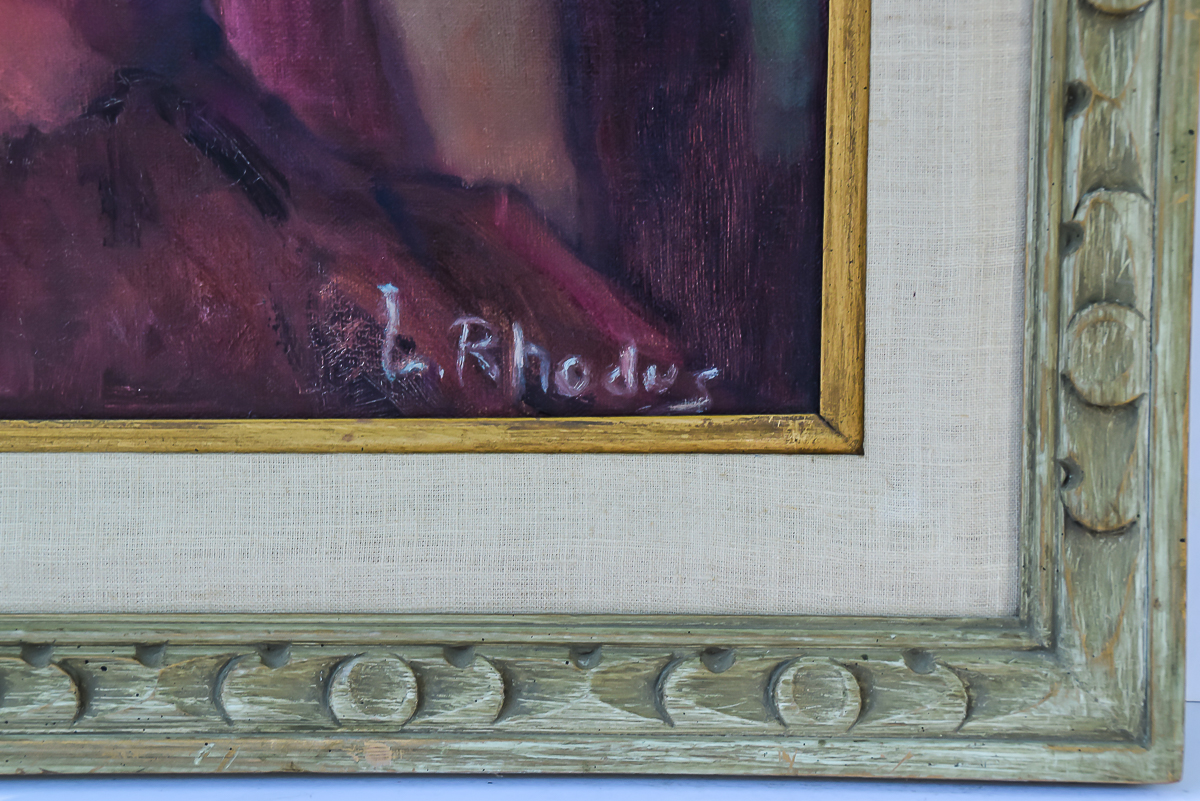 Lillian Rhodes Oil Painting of a Spanish Woman