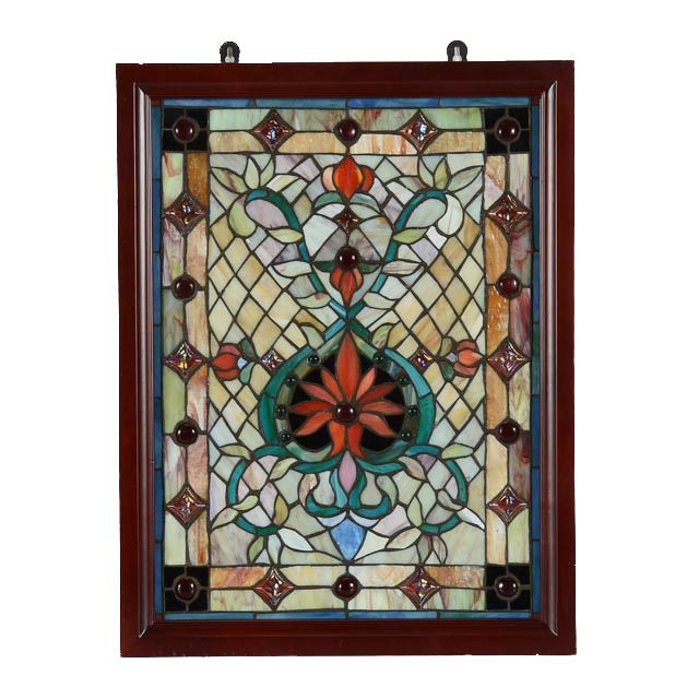 Framed Stained Glass Window