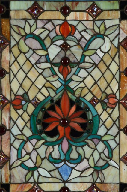Framed Stained Glass Window