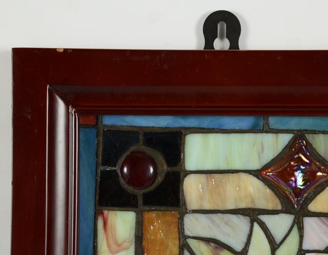 Framed Stained Glass Window