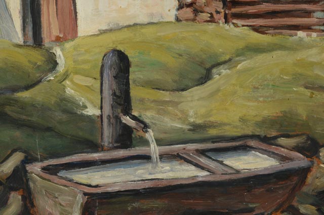 Vintage Oil on Board Landscape Painting