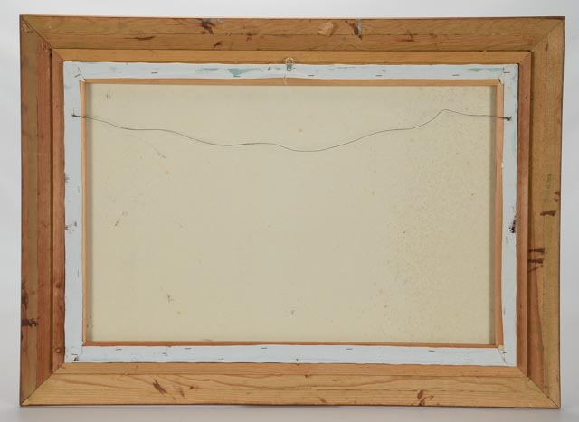 Vintage Oil on Canvas Street Scene