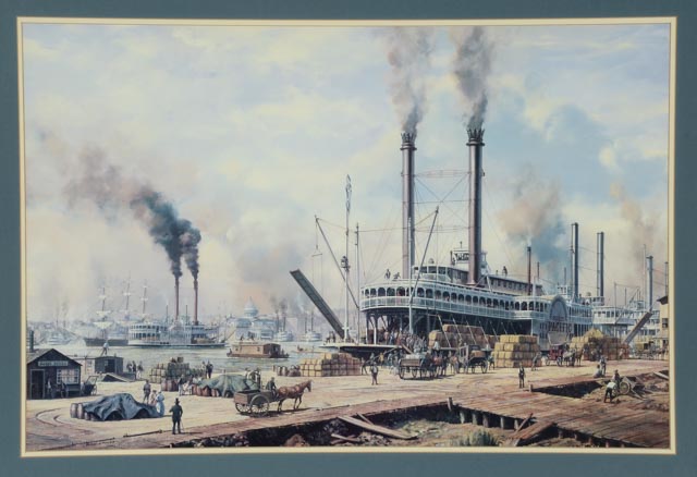 Roy Cross Offset Lithograph "New Orleans"