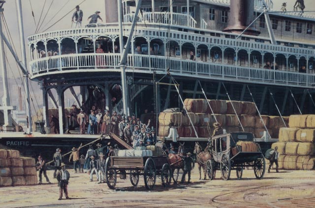 Roy Cross Offset Lithograph "New Orleans"