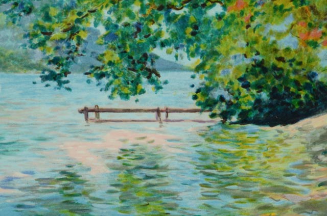 Claude Cambour Signed LE Lithograph "La Seine pres de Giverny"