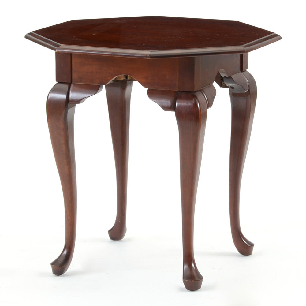 CM Furniture Mahogany Finish Side Table