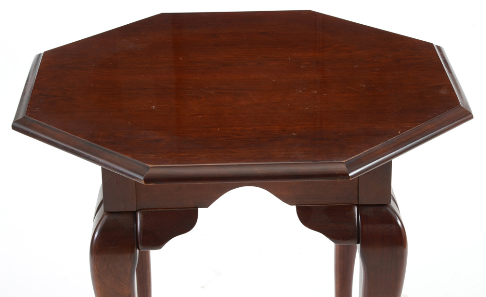 CM Furniture Mahogany Finish Side Table