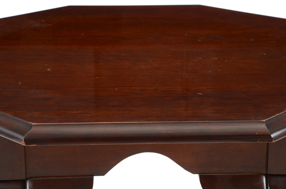 CM Furniture Mahogany Finish Side Table