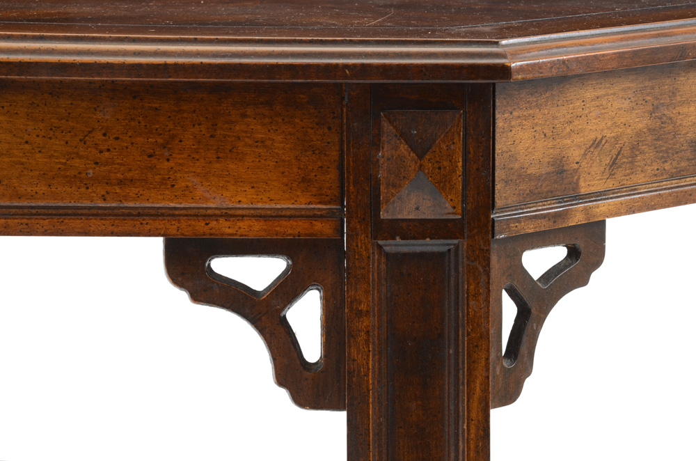 Walnut Veneer Console Table