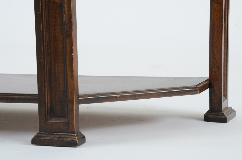 Walnut Veneer Console Table