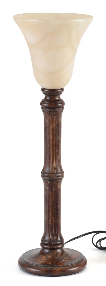 Table Lamp with Stone Shade