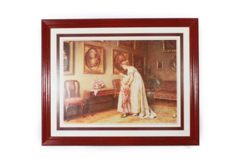 Framed GG Kilburne Offset Lithograph
