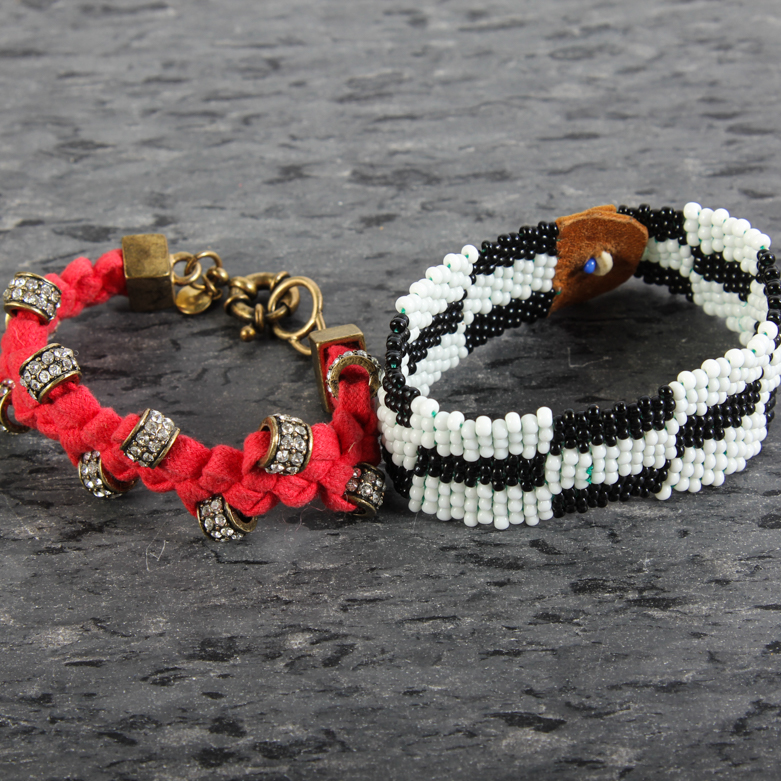 Pair of Hand Made Beaded Bracelets