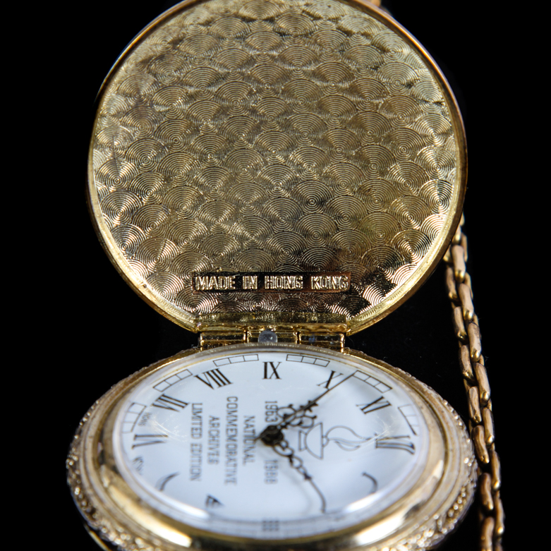 John F. Kennedy 25th Year Commemorative Pocket Watch