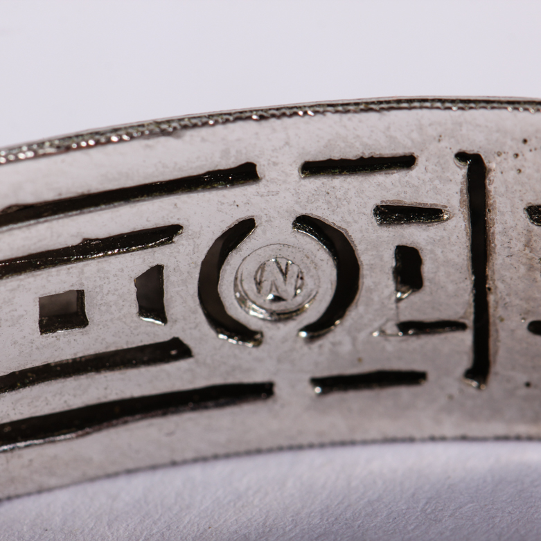 Silver-Tone and Rhinestone Costume Bracelet