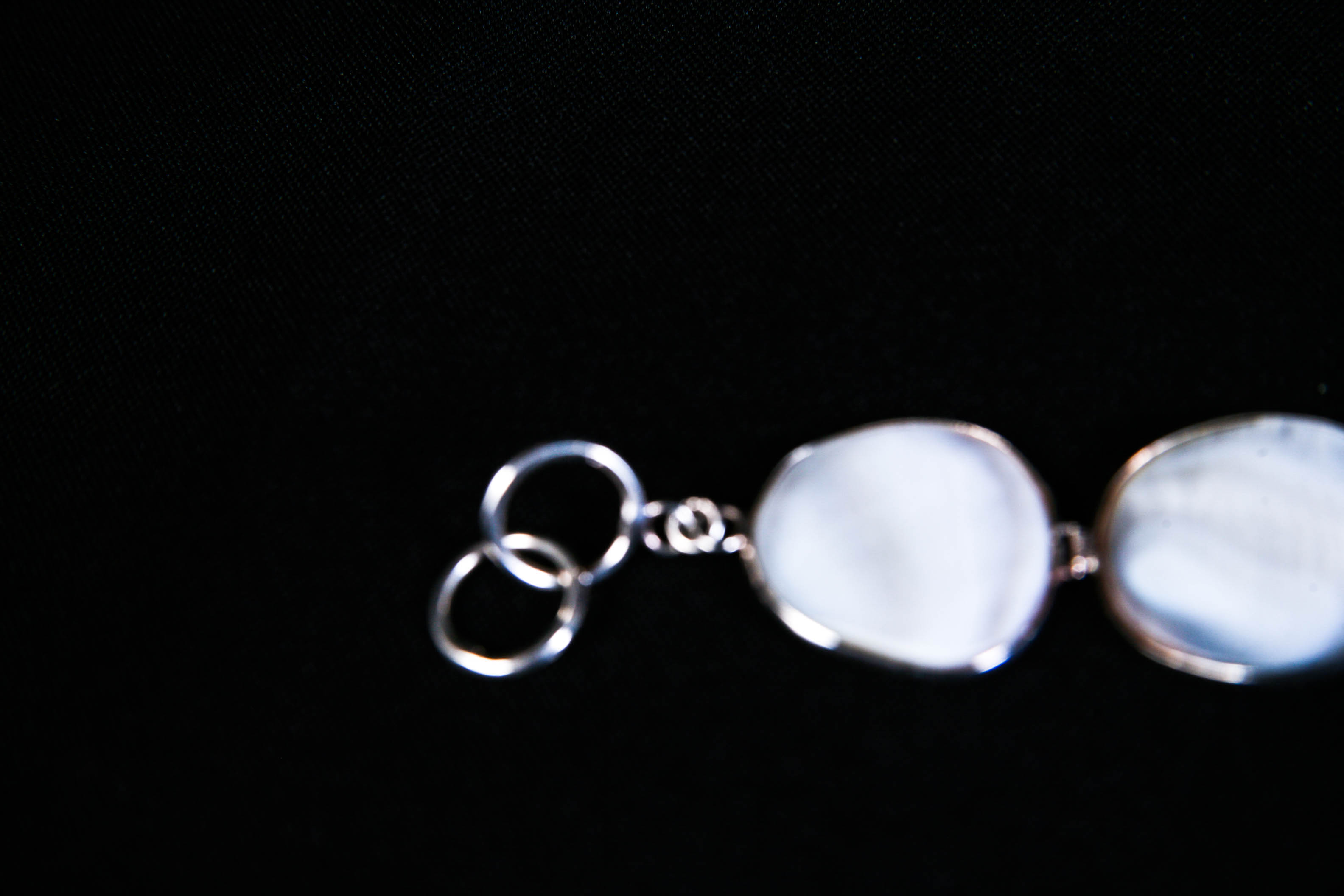 Mother of Pearl and Silver Plate Bracelet