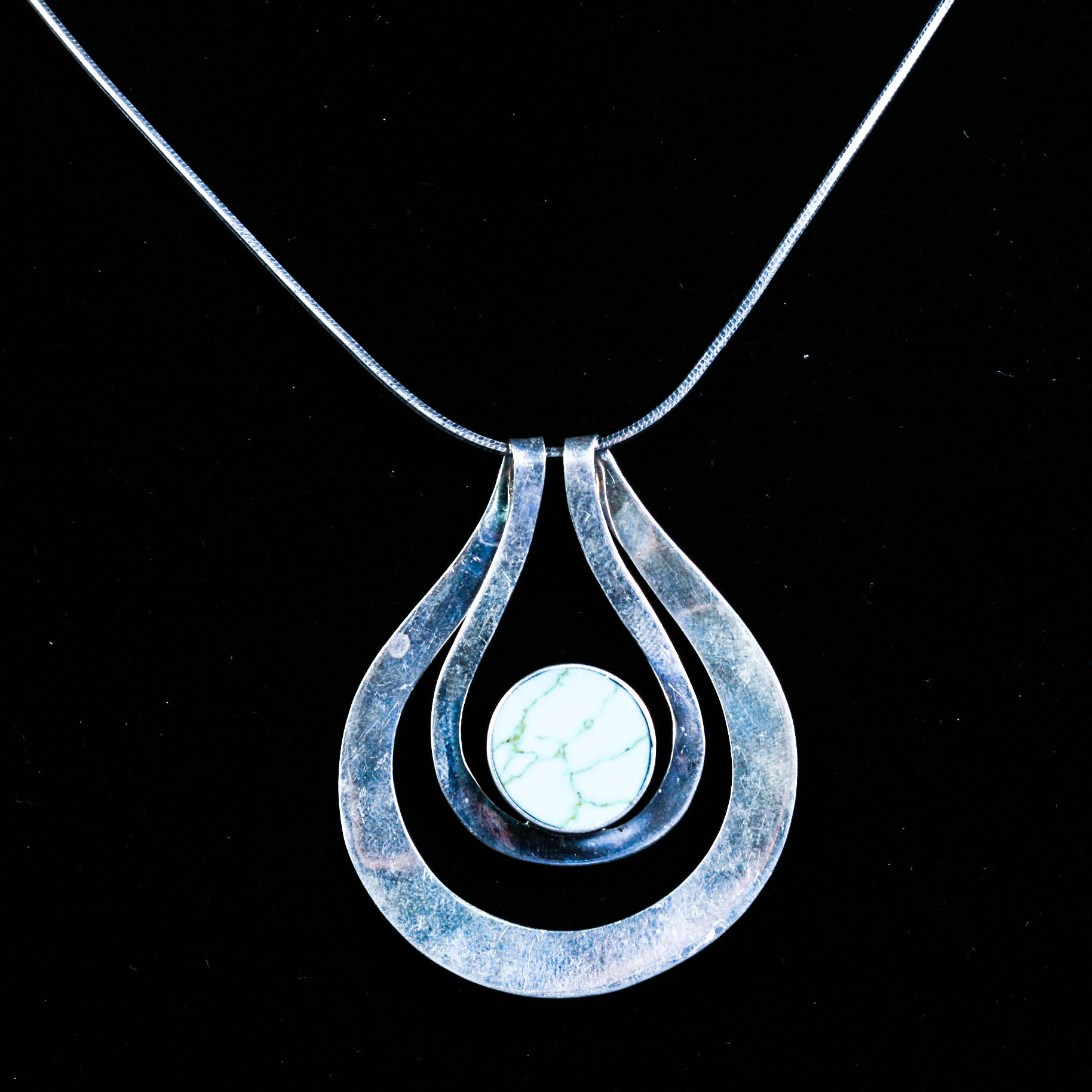 Sterling Silver and Turquoise Necklace