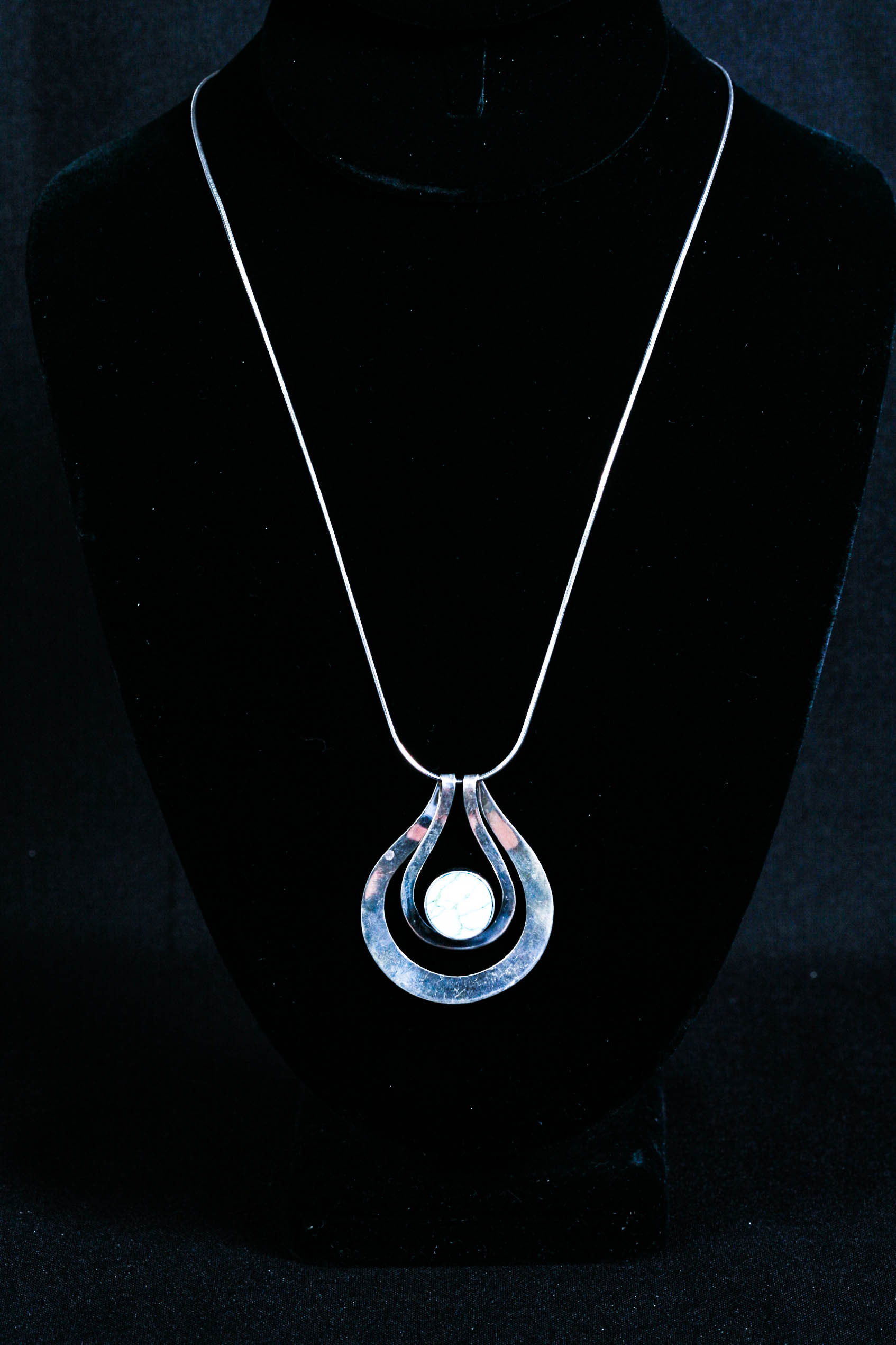 Sterling Silver and Turquoise Necklace