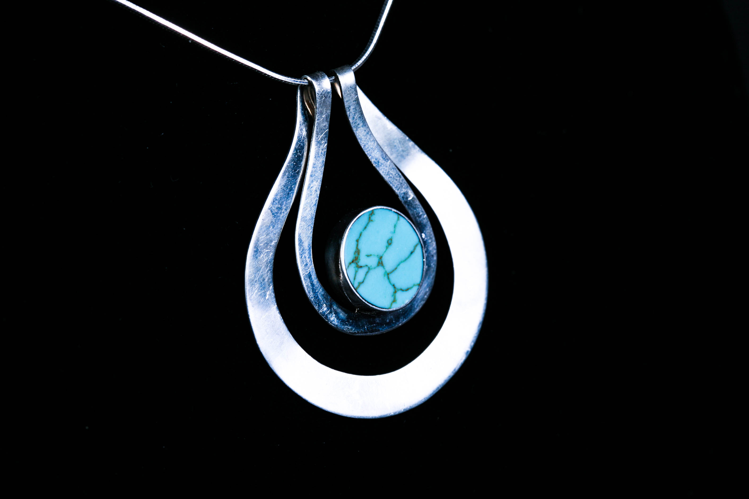 Sterling Silver and Turquoise Necklace