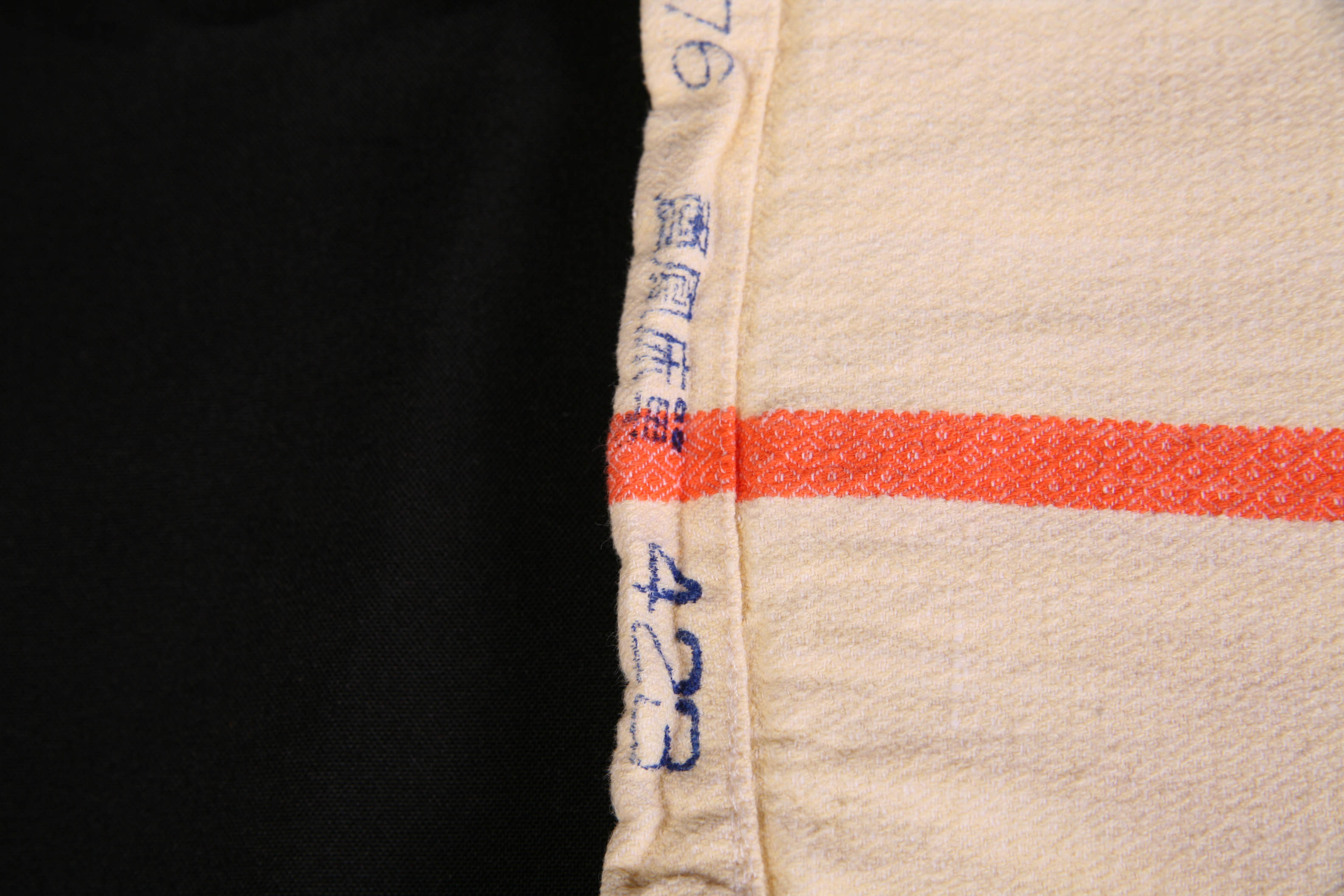 Yellow and Orange Vintage Bark Cloth