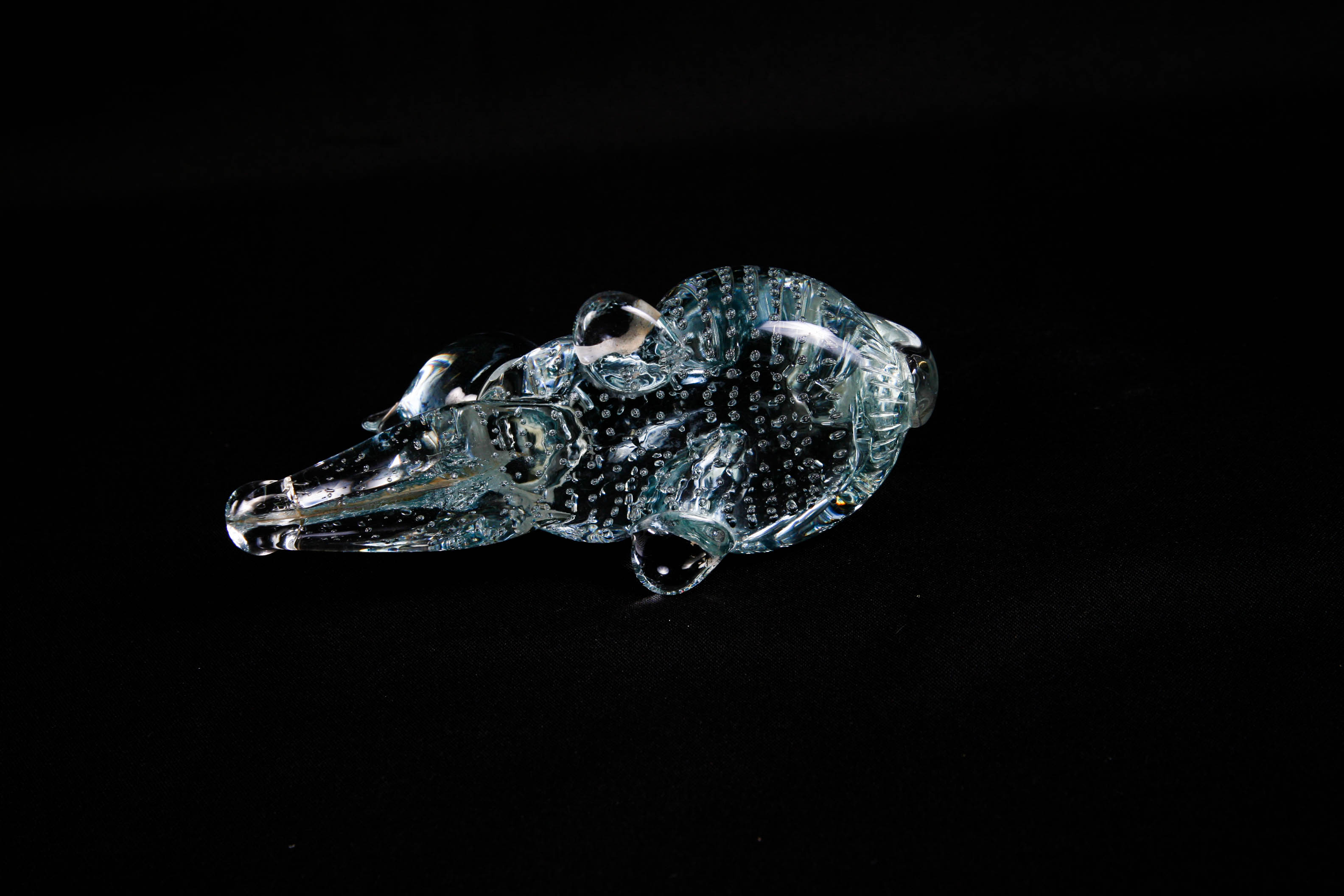 Pair of Handblown Mid Century Modern Art Glass Cats