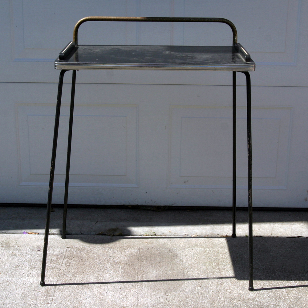 Mid Century Modern Metal Telephone Table