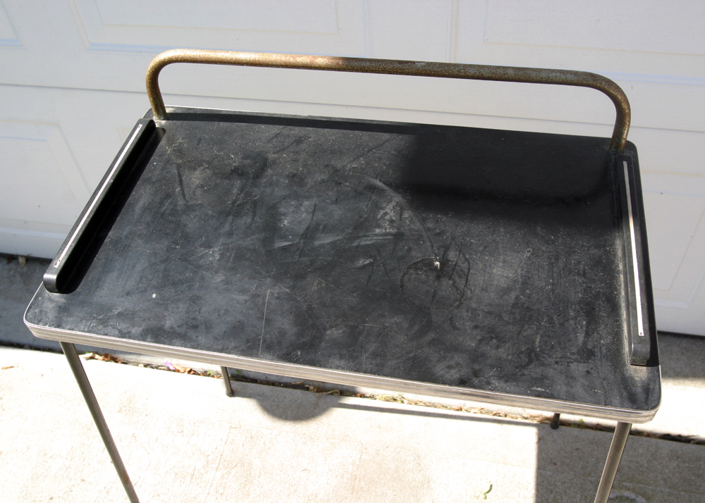 Mid Century Modern Metal Telephone Table