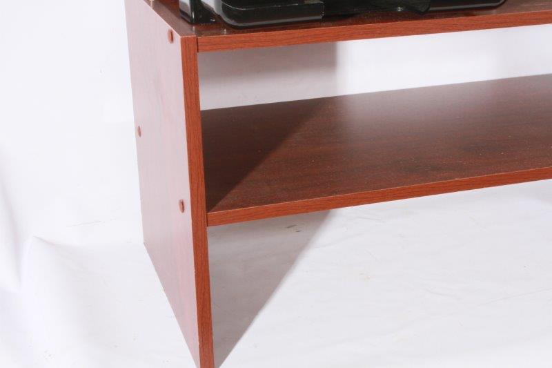 Plastic Storage Trays with Wood Shelf