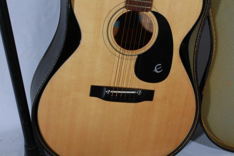 Epiphone Guitar with Case and Music Stand