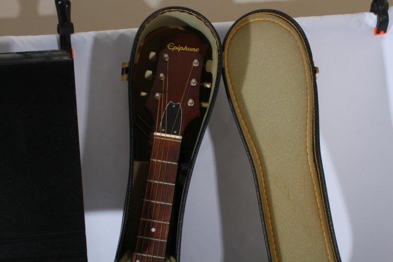 Epiphone Guitar with Case and Music Stand