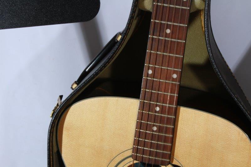 Epiphone Guitar with Case and Music Stand