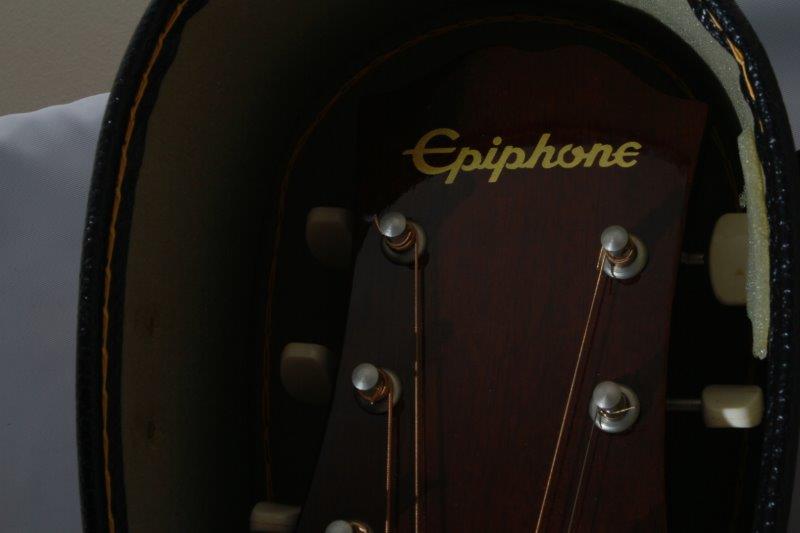 Epiphone Guitar with Case and Music Stand