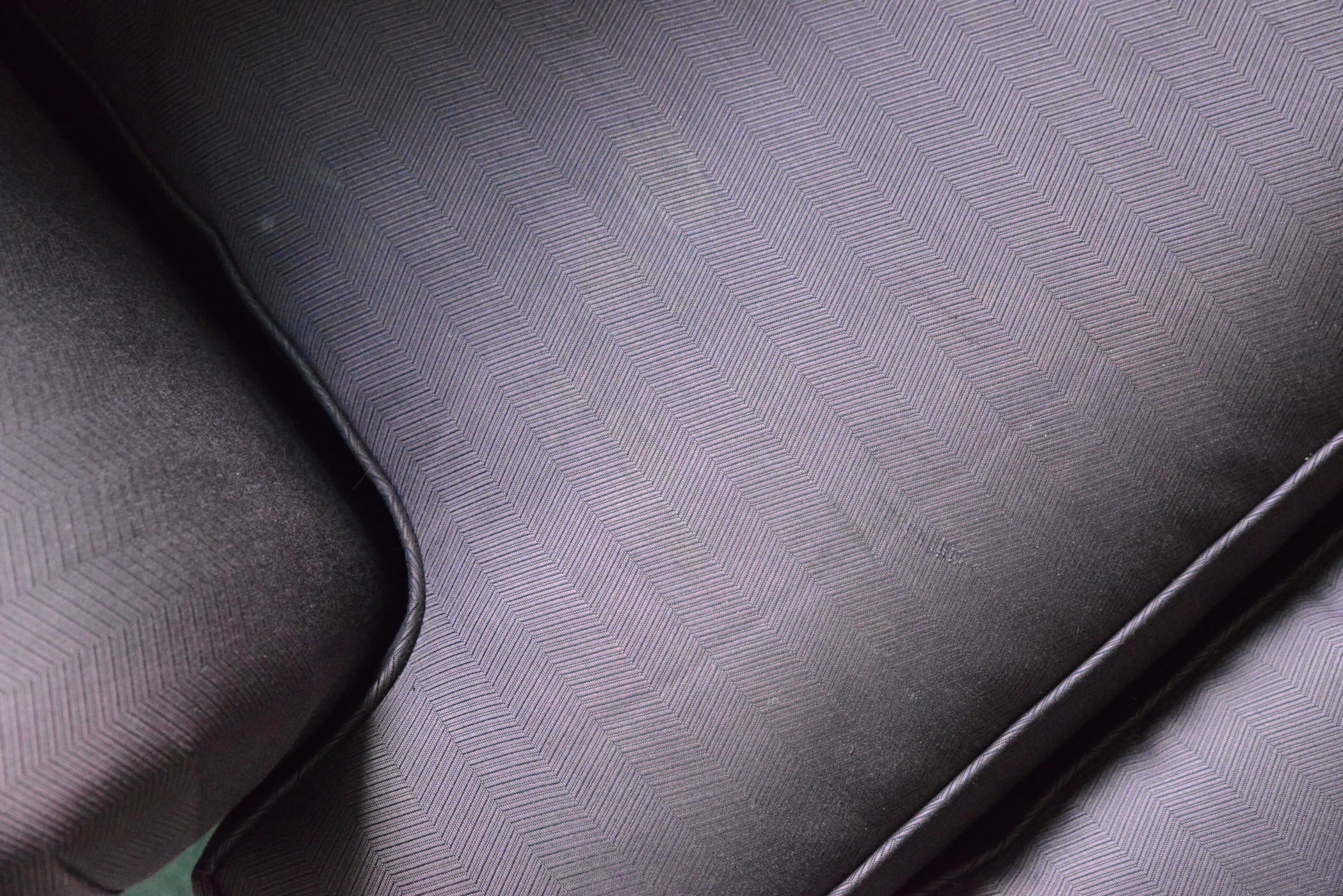 Eggplant Pull Out Sleeper Chair and Ottoman