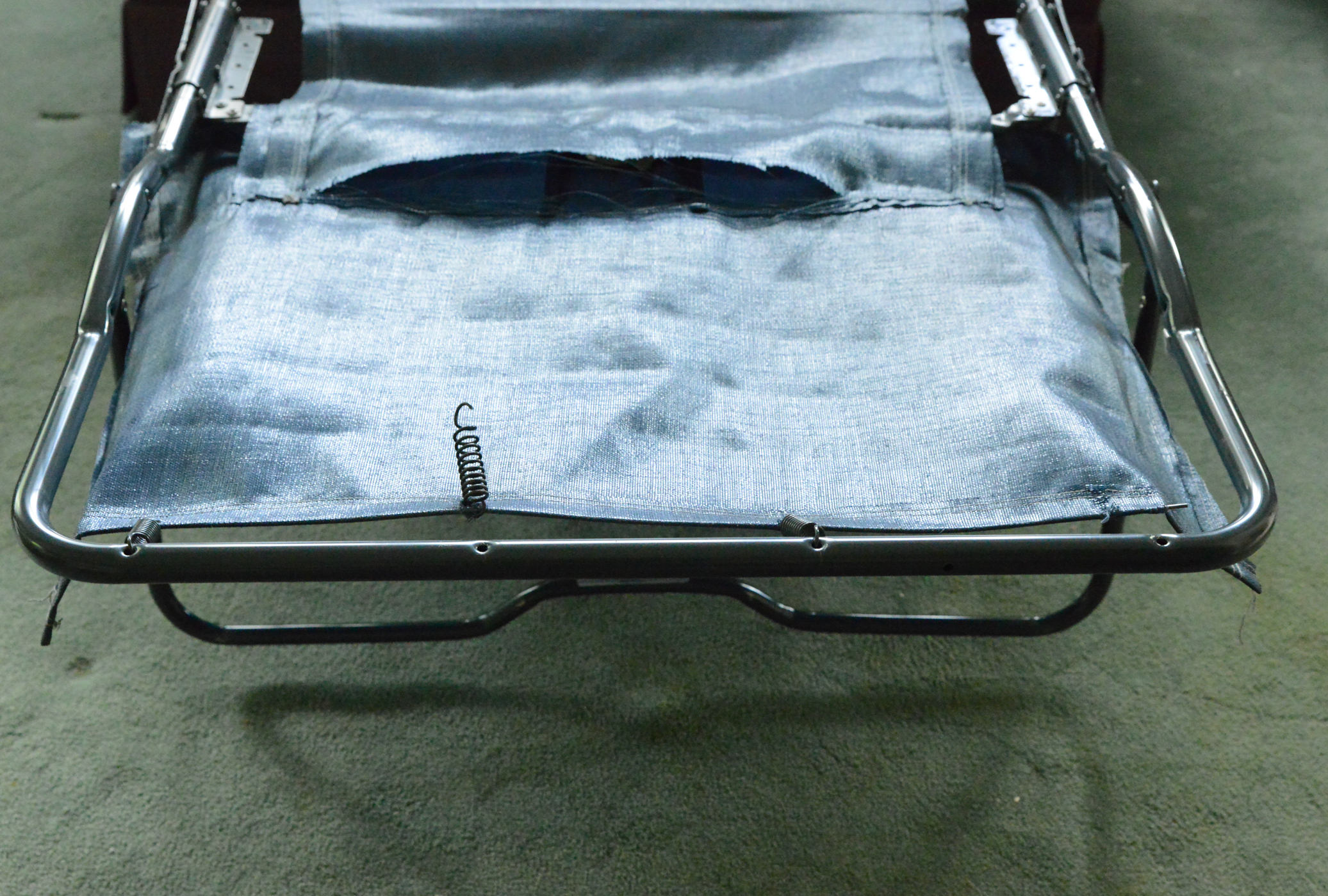 Eggplant Pull Out Sleeper Chair and Ottoman