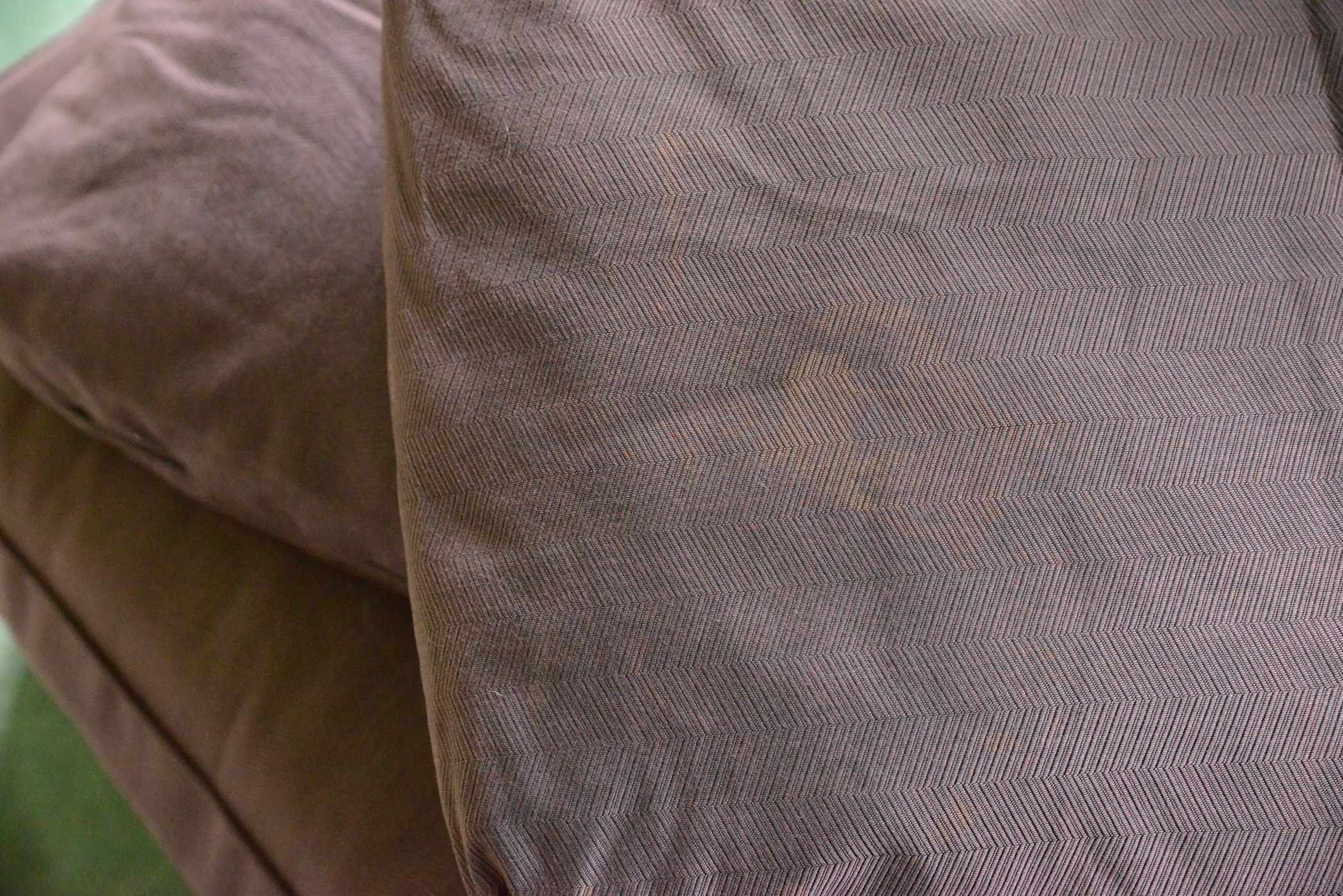 Eggplant Pull Out Sleeper Chair and Ottoman