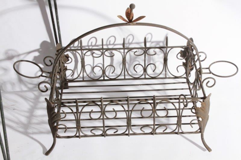 Two Decorative Metal Planters