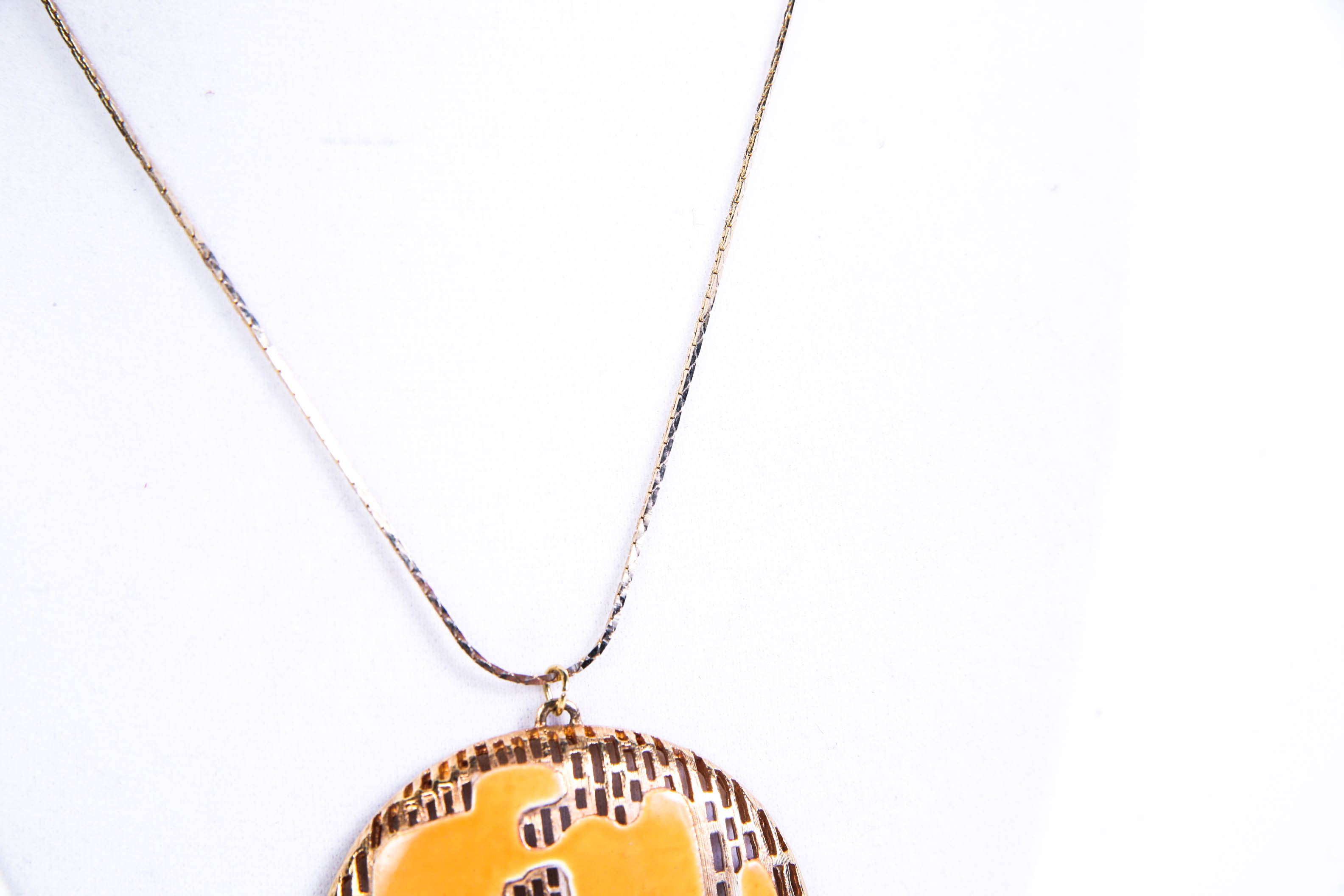 Vintage Mod Corocraft Medallion Necklace