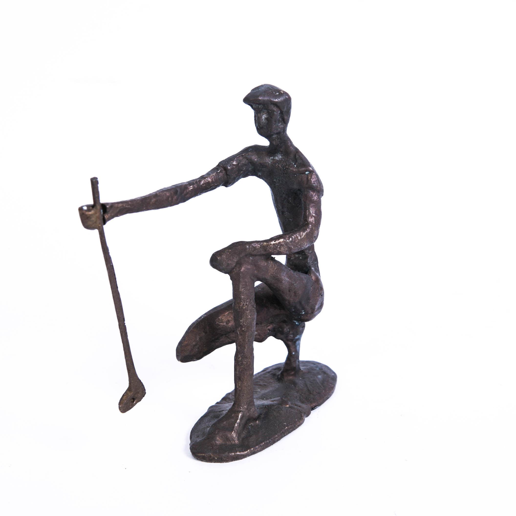 Bronze Statue of a Golfer