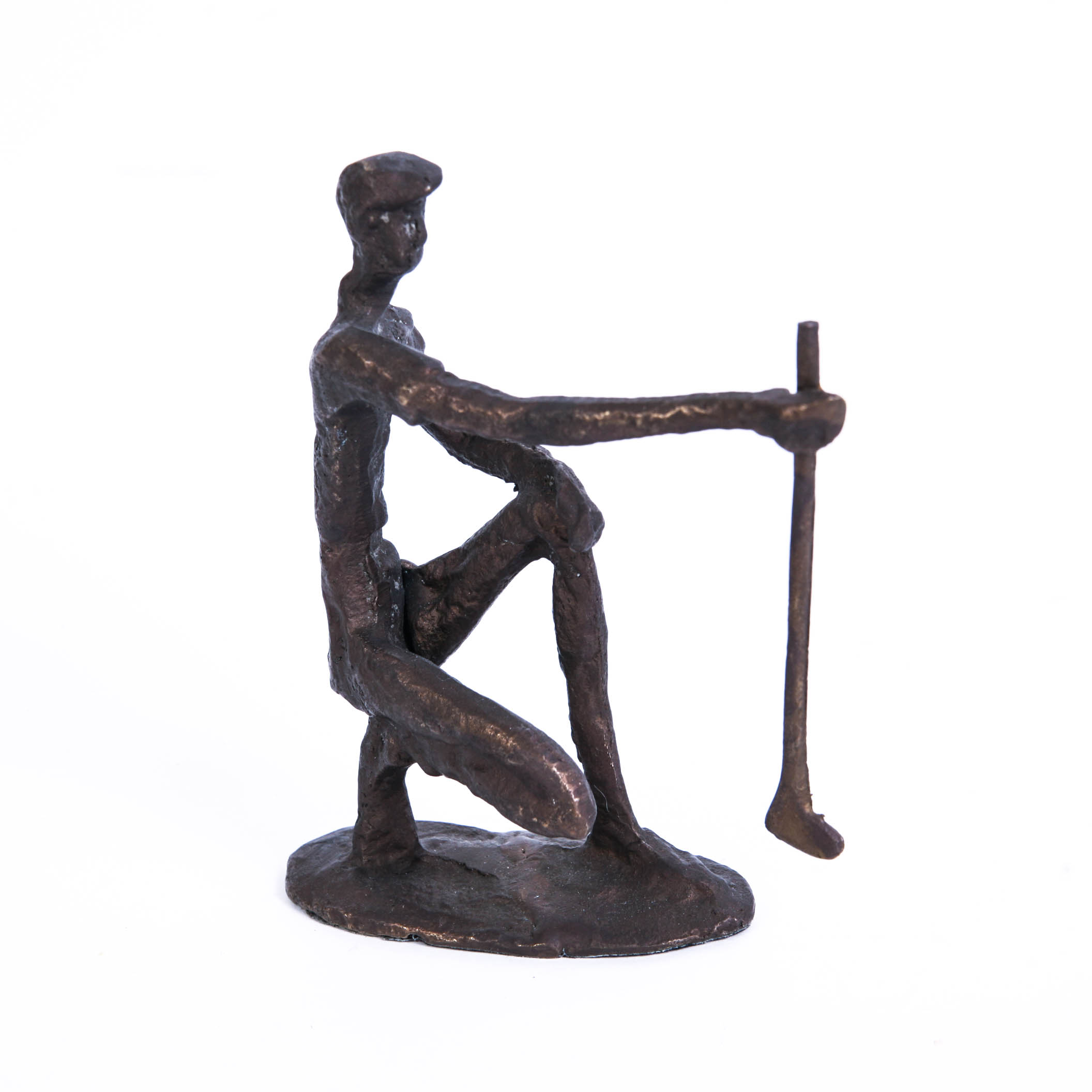 Bronze Statue of a Golfer