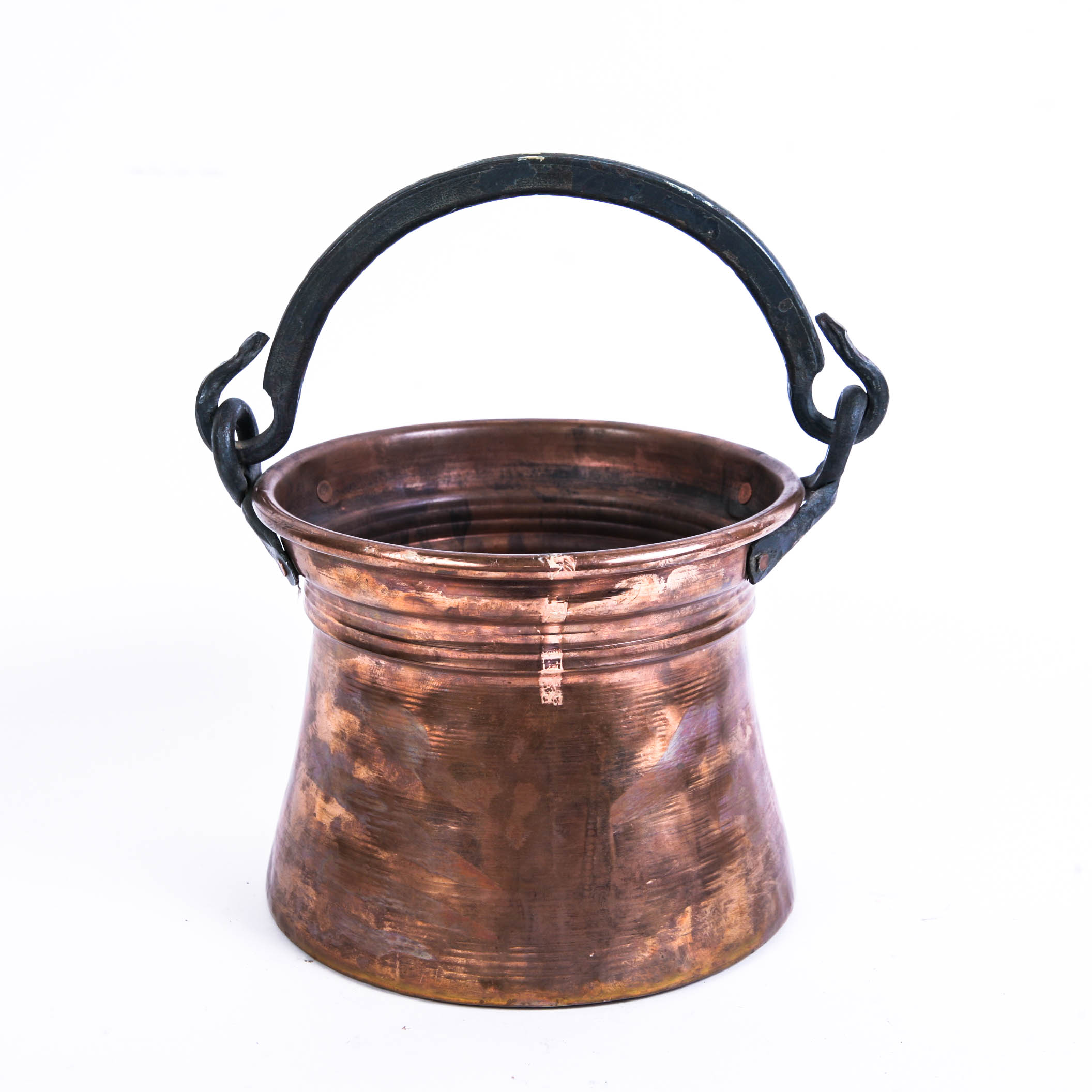 Hammered Copper Bucket