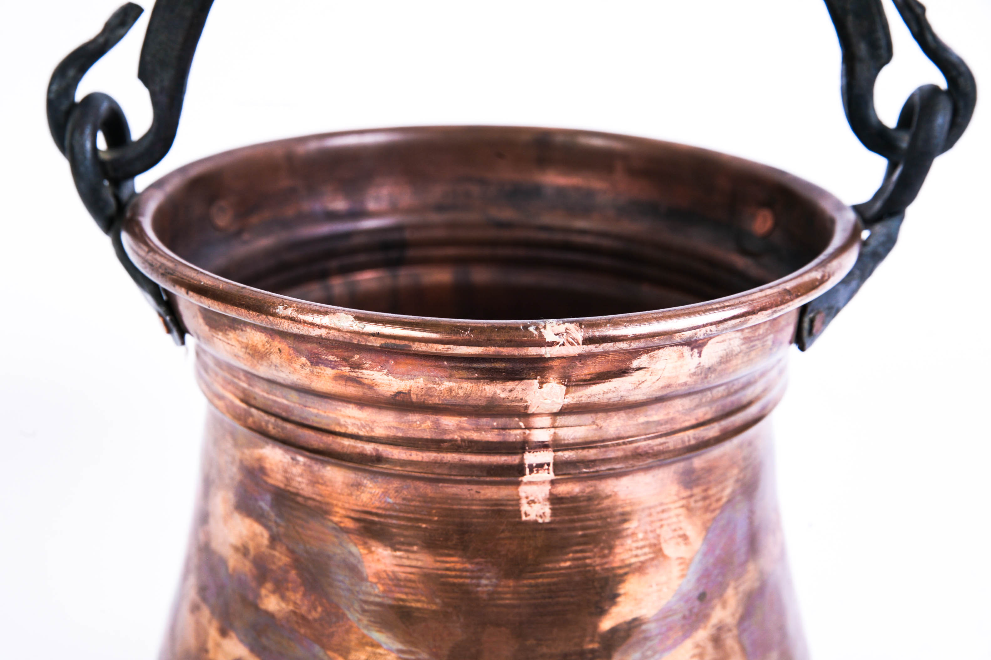 Hammered Copper Bucket